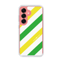 Slim Protection Case［ Big Stripe - Green × Yellow ］