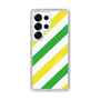 Slim Protection Case［ Big Stripe - Green × Yellow ］