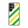 Slim Protection Case［ Big Stripe - Green × Yellow ］