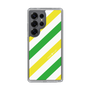 Slim Protection Case［ Big Stripe - Green × Yellow ］