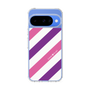 Slim Protection Case［ Big Stripe - Purple × Pink ］