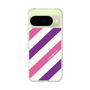 Slim Protection Case［ Big Stripe - Purple × Pink ］