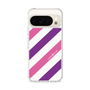 Slim Protection Case［ Big Stripe - Purple × Pink ］