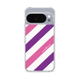 Slim Protection Case［ Big Stripe - Purple × Pink ］