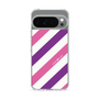 Slim Protection Case［ Big Stripe - Purple × Pink ］