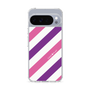 Slim Protection Case［ Big Stripe - Purple × Pink ］