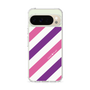 Slim Protection Case［ Big Stripe - Purple × Pink ］