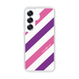 Slim Protection Case［ Big Stripe - Purple × Pink ］