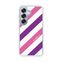 Slim Protection Case［ Big Stripe - Purple × Pink ］