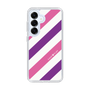Slim Protection Case［ Big Stripe - Purple × Pink ］