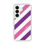 Slim Protection Case［ Big Stripe - Purple × Pink ］