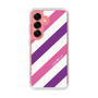 Slim Protection Case［ Big Stripe - Purple × Pink ］