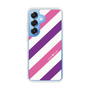 Slim Protection Case［ Big Stripe - Purple × Pink ］