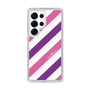 Slim Protection Case［ Big Stripe - Purple × Pink ］