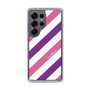 Slim Protection Case［ Big Stripe - Purple × Pink ］