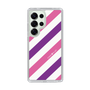Slim Protection Case［ Big Stripe - Purple × Pink ］