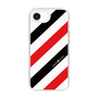 Slim Protection Case［ Big Stripe - Red × Black ］