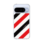 Slim Protection Case［ Big Stripe - Red × Black ］