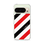 Slim Protection Case［ Big Stripe - Red × Black ］