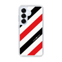 Slim Protection Case［ Big Stripe - Red × Black ］