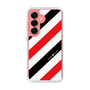 Slim Protection Case［ Big Stripe - Red × Black ］