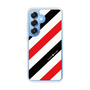 Slim Protection Case［ Big Stripe - Red × Black ］