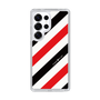 Slim Protection Case［ Big Stripe - Red × Black ］