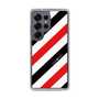 Slim Protection Case［ Big Stripe - Red × Black ］