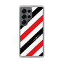 Slim Protection Case［ Big Stripe - Red × Black ］