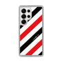 Slim Protection Case［ Big Stripe - Red × Black ］