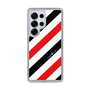 Slim Protection Case［ Big Stripe - Red × Black ］