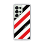 Slim Protection Case［ Big Stripe - Red × Black ］