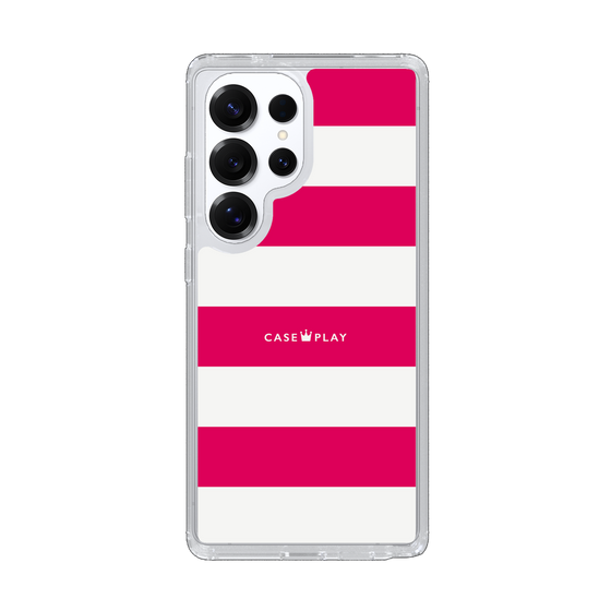 Slim Protection Case［ Big Border - Pink ］