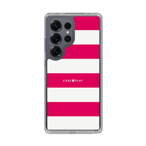 Slim Protection Case［ Big Border - Pink ］