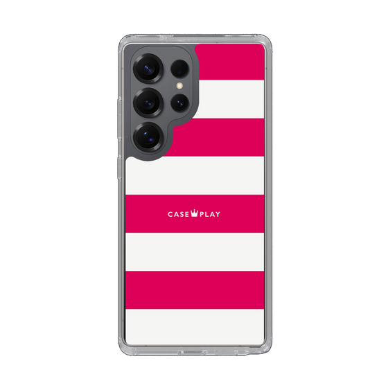 Slim Protection Case［ Big Border - Pink ］