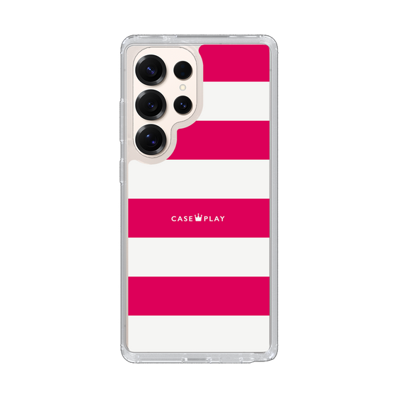Slim Protection Case［ Big Border - Pink ］