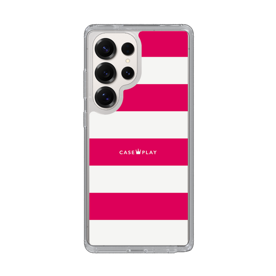 Slim Protection Case［ Big Border - Pink ］