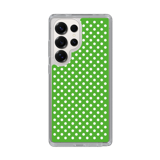 Slim Protection Case［ Small Dot - Green ］