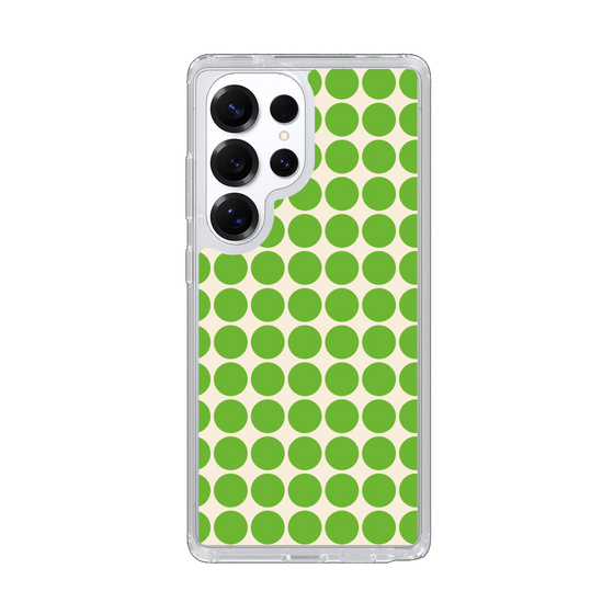 Slim Protection Case［ Big Dot - Green ］