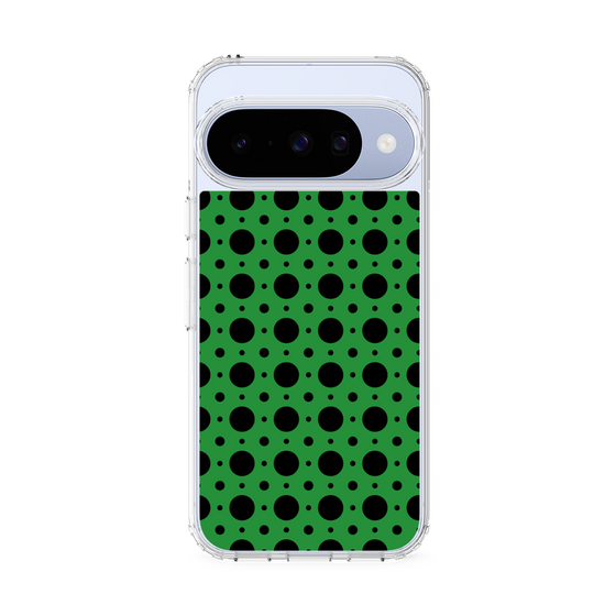 Slim Protection Case［ Shower Dot - Green ］