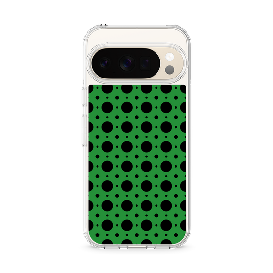 Slim Protection Case［ Shower Dot - Green ］