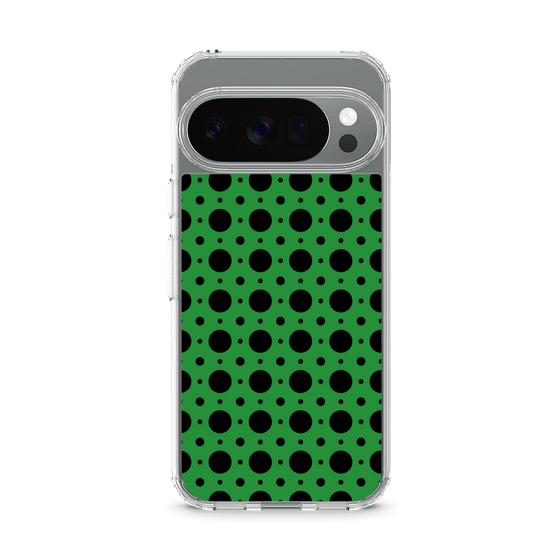 Slim Protection Case［ Shower Dot - Green ］