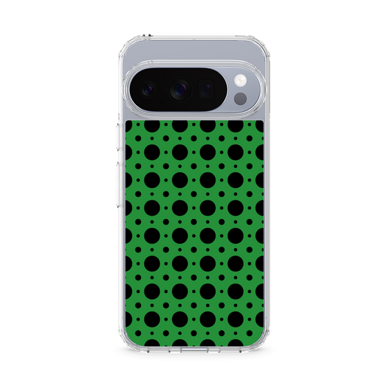 Slim Protection Case［ Shower Dot - Green ］