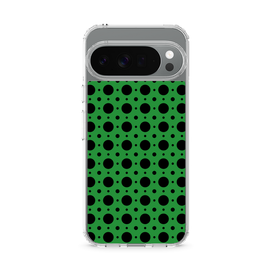 Slim Protection Case［ Shower Dot - Green ］