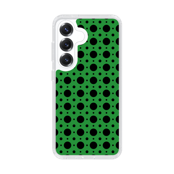 Slim Protection Case［ Shower Dot - Green ］