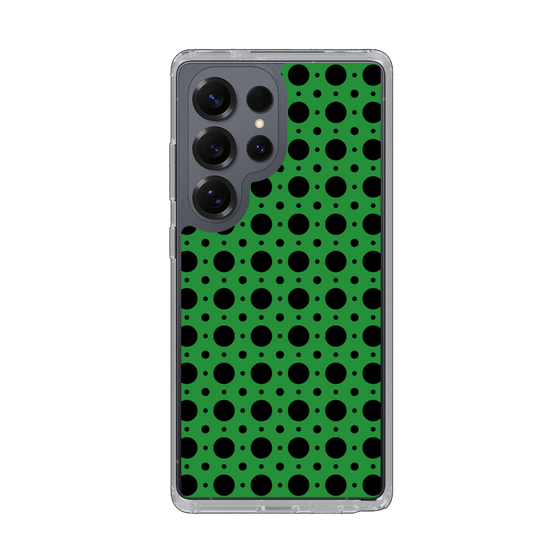 Slim Protection Case［ Shower Dot - Green ］