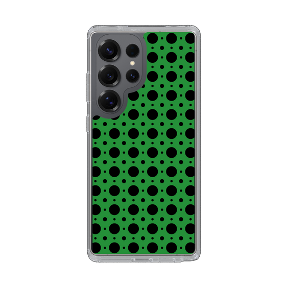 Slim Protection Case［ Shower Dot - Green ］