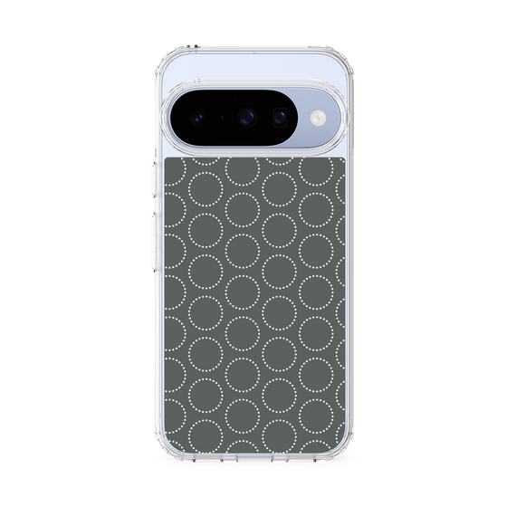 Slim Protection Case［ Dot Circle - Gray ］