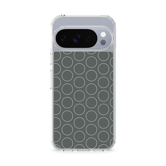 Slim Protection Case［ Dot Circle - Gray ］