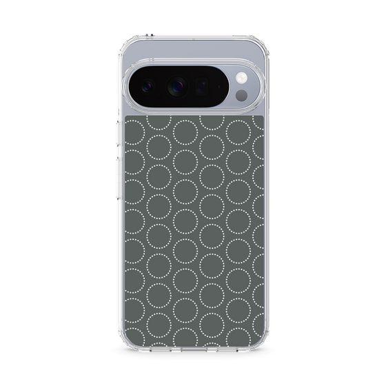 Slim Protection Case［ Dot Circle - Gray ］